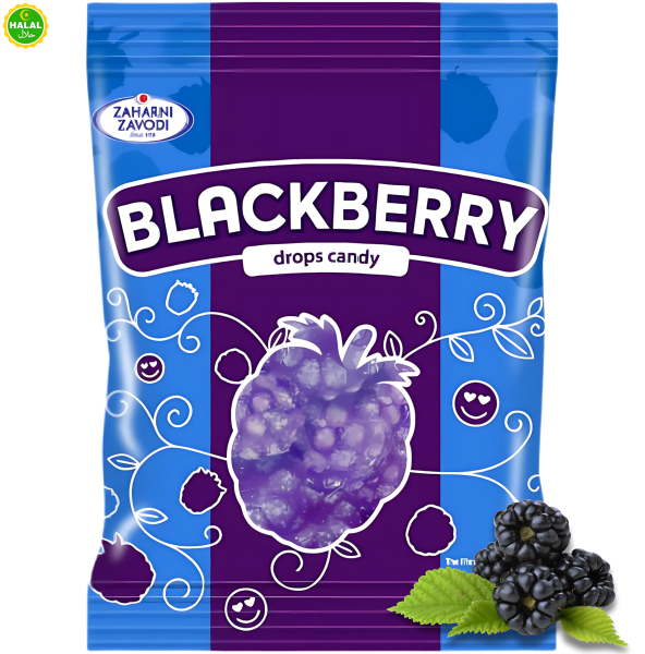 ZAHARNI ZAVODI - Blackberry Drops Candy 90g